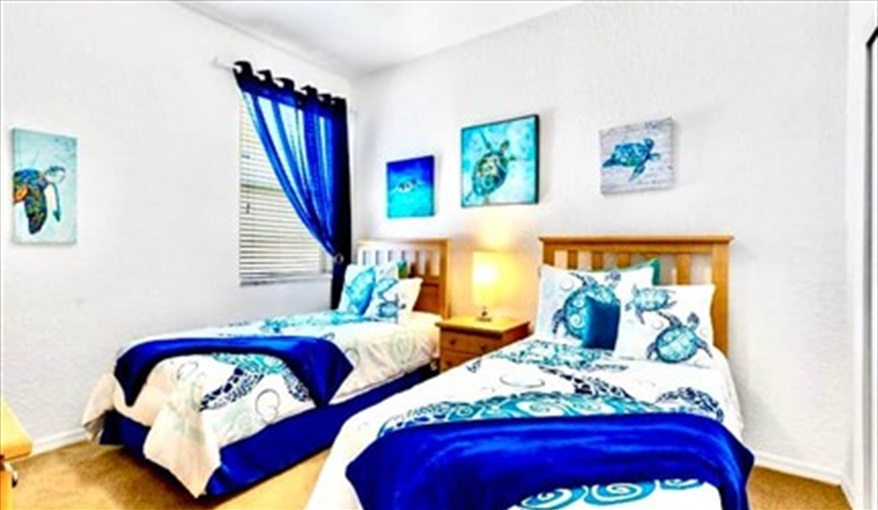 Twin bedroom. Ref 89. Stunning Villa on Highlands Reserve golf course in Highlands Reserve, Davenport, Orlando