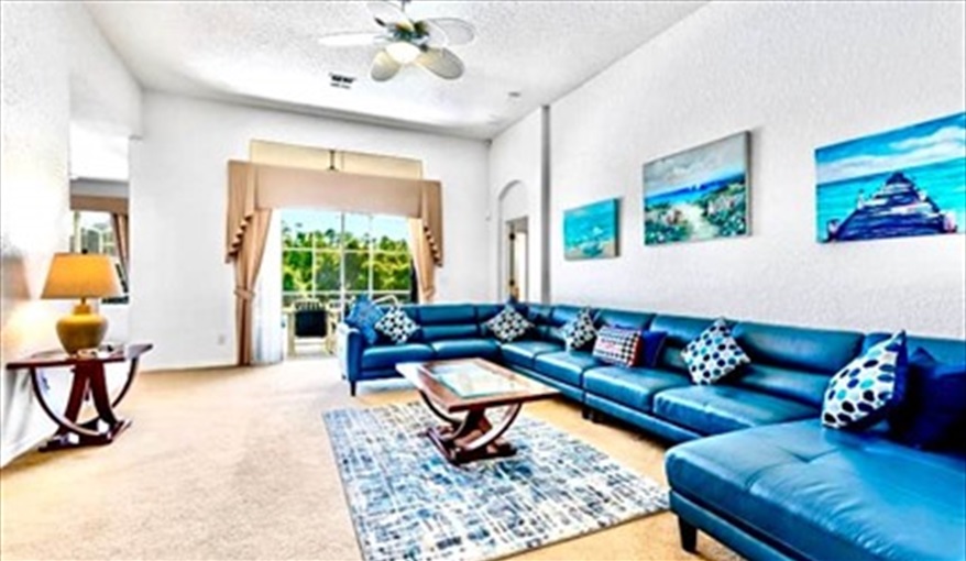 Large sitting room. Ref 89. Stunning Villa on Highlands Reserve golf course in Highlands Reserve, Davenport, Orlando