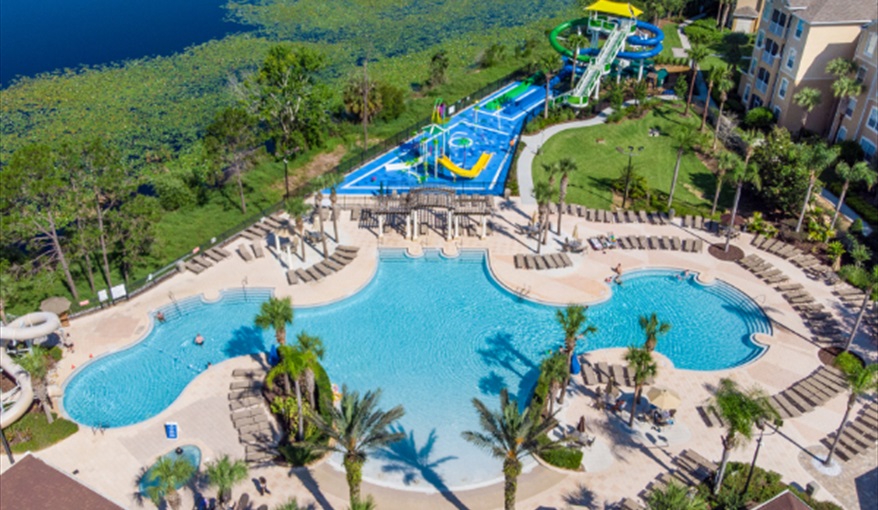 Lagoon Style Pool . Sunshine Villa at Windsor Hills  in Windsor Hills Resort, Kissimmee, Orlando