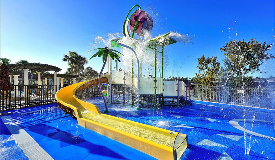 Splash Pad. Sunshine Villa at Windsor Hills  in Windsor Hills Resort, Kissimmee, Orlando