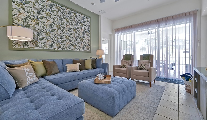 Living Room. Sunshine Villa at Windsor Hills  in Windsor Hills Resort, Kissimmee, Orlando