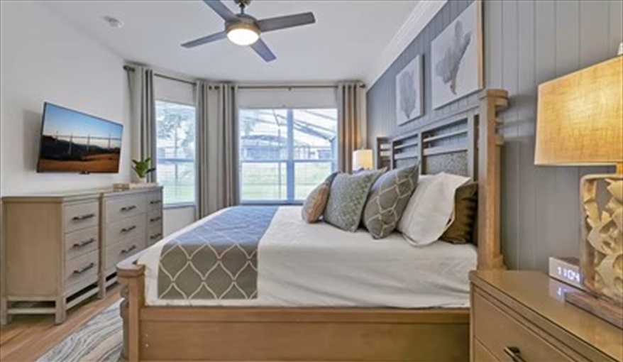 1st Floor Master Suite #1. Sunshine Villa at Windsor Hills  in Windsor Hills Resort, Kissimmee, Orlando