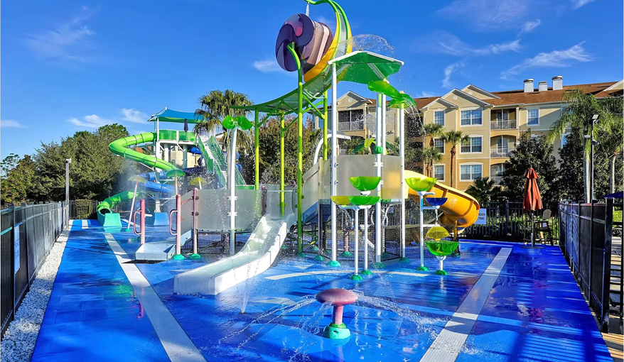Splash Pad. Sunshine Villa at Windsor Hills  in Windsor Hills Resort, Kissimmee, Orlando