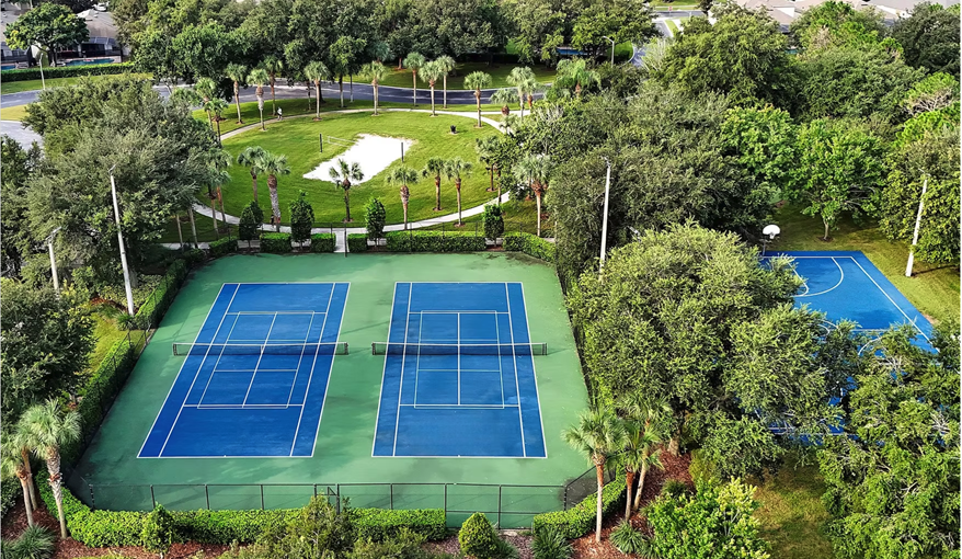 Tennis and Pickle Ball Court . Sunshine Villa at Windsor Hills  in Windsor Hills Resort, Kissimmee, Orlando