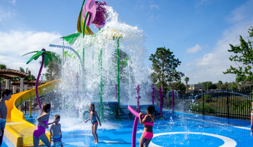 Splash Pad. Sunshine Villa at Windsor Hills  in Windsor Hills Resort, Kissimmee, Orlando