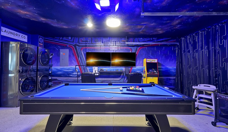 Star Wars Game Room. Sunshine Villa at Windsor Hills  in Windsor Hills Resort, Kissimmee, Orlando