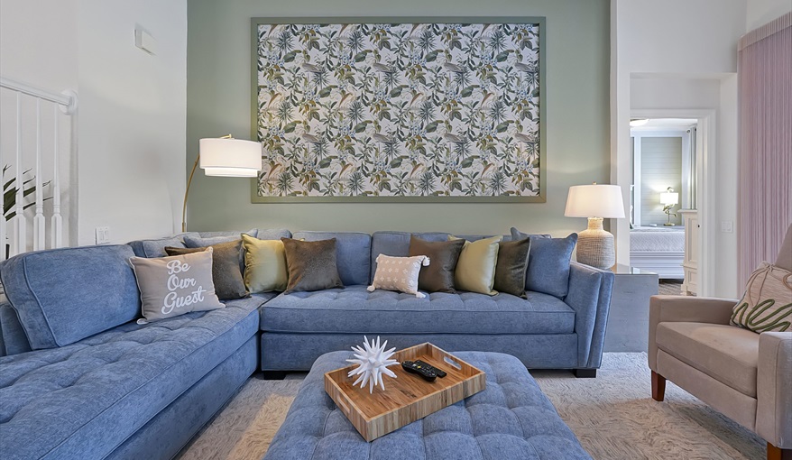 Living Room. Sunshine Villa at Windsor Hills  in Windsor Hills Resort, Kissimmee, Orlando