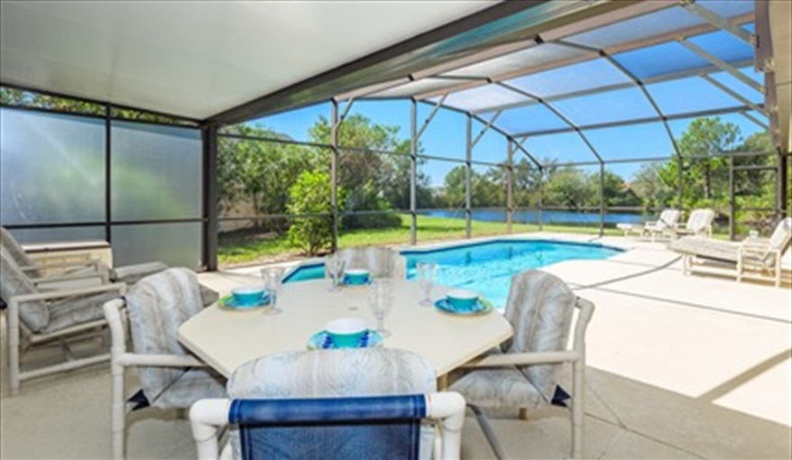 lanai area. Heron's Rest in Sunridge Woods, Davenport, Orlando