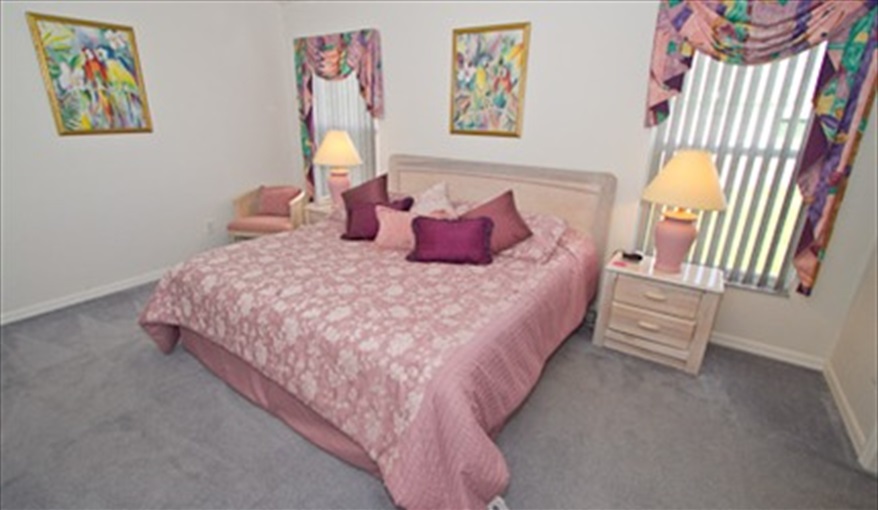 Master bedroom. Florida Dream Villa in Indian Creek, Kissimmee, Orlando