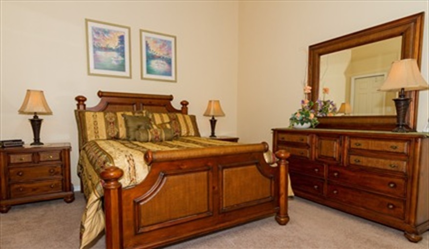 Master bedroom. Ourfloridadream at Sunridge Woods, Davenport in Sunridge Woods, Davenport, Orlando