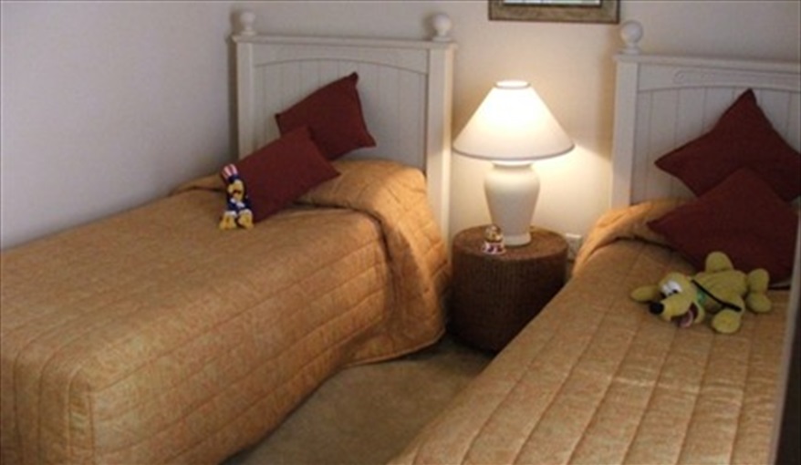 Twin Room. Pluto's Palace Florida Villa in Sandy Ridge, Davenport, Orlando