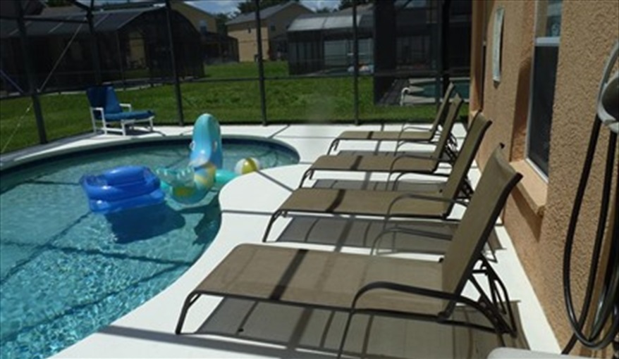 Pool. Pluto's Palace Florida Villa in Sandy Ridge, Davenport, Orlando