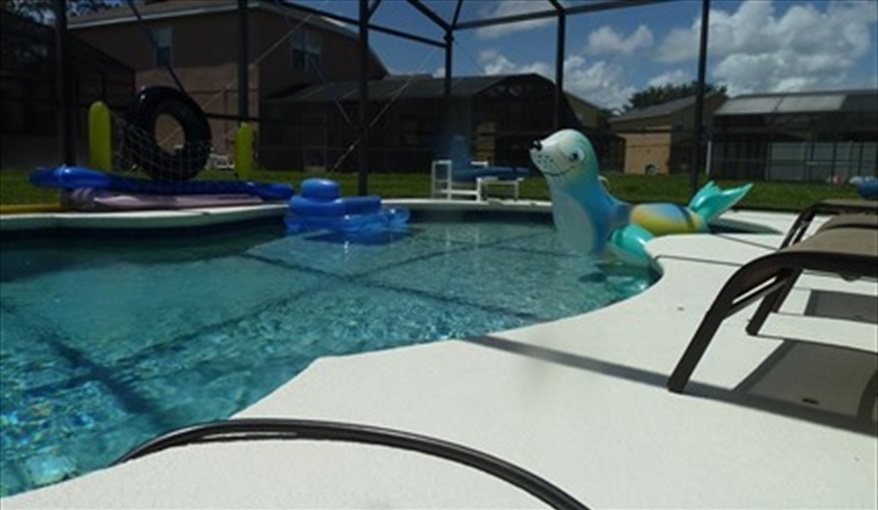 Pool. Pluto's Palace Florida Villa in Sandy Ridge, Davenport, Orlando