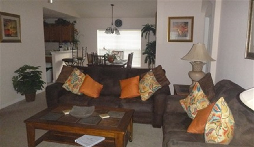 Family Room. Pluto's Palace Florida Villa in Sandy Ridge, Davenport, Orlando