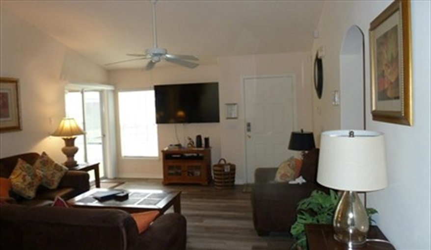 Family Room 65" TV. Pluto's Palace Florida Villa in Sandy Ridge, Davenport, Orlando