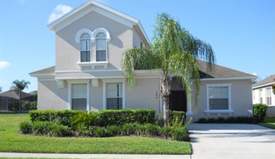 Villa Front view 1. Florida Palms (Trip Advisor Travelers Choice Award 2020) in Calabay Parc at Tower Lake, Haines City, Orlando