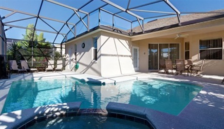 Pool & Spa view 1. Florida Palms (Trip Advisor Travelers Choice Award 2020) in Calabay Parc at Tower Lake, Haines City, Orlando