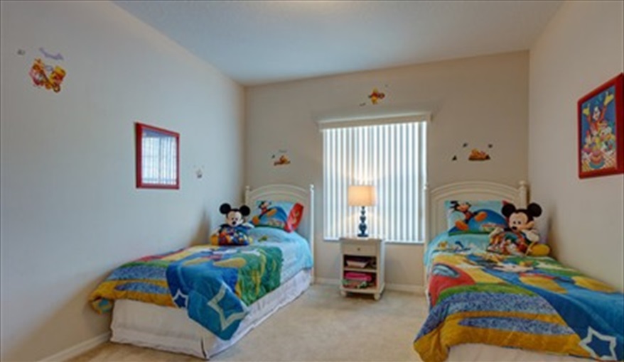 Disney Bedroom view 1. Florida Palms (Trip Advisor Travelers Choice Award 2020) in Calabay Parc at Tower Lake, Haines City, Orlando