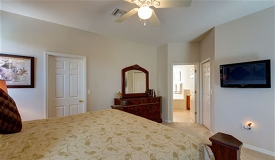 Master Bedroom 1 view 2. Florida Palms (Trip Advisor Travelers Choice Award 2020) in Calabay Parc at Tower Lake, Haines City, Orlando