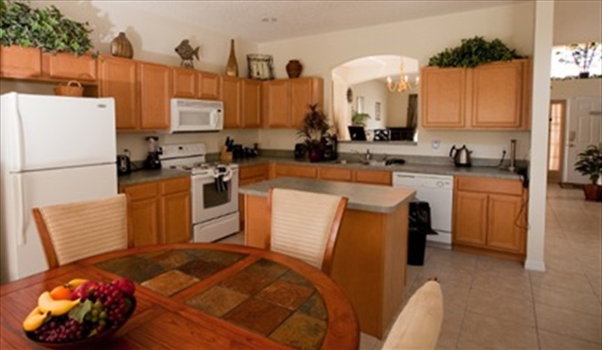 Our fully equipped kitchen .... Leila's Sunrise - 7 Bedroom Deluxe Villa with Pool in Emerald Island Resort, Kissimmee, Orlando