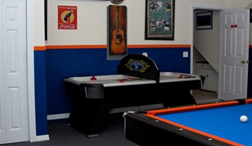 enjoy Pool and Air hockey. Leila's Sunrise - 7 Bedroom Deluxe Villa with Pool in Emerald Island Resort, Kissimmee, Orlando