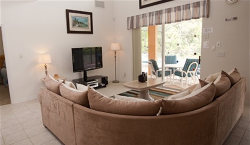 our Family lounge area also has views over the pool and conservation area. Cal-Cierra Retreat - 7 Bedroom Deluxe Villa with Pool in Emerald Island Resort, Kissimmee, Orlando