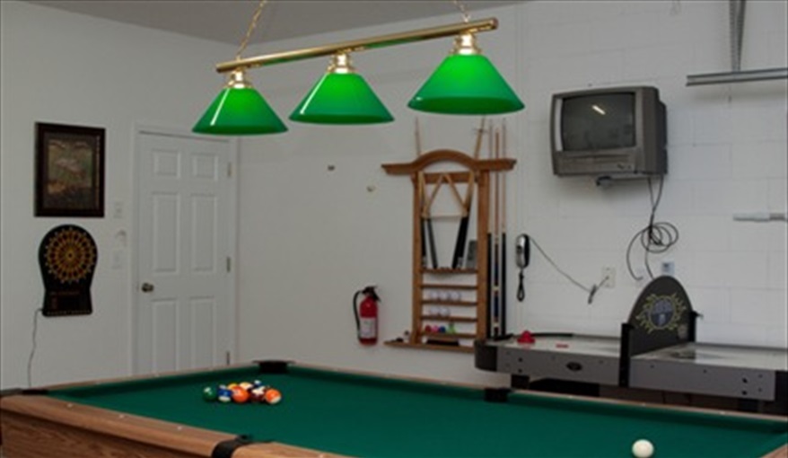 Enjoy a game of pool .... Cal-Cierra Retreat - 7 Bedroom Deluxe Villa with Pool in Emerald Island Resort, Kissimmee, Orlando