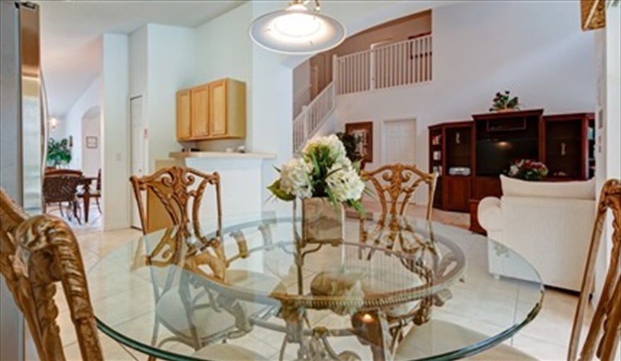 Skc villa Breakfast nook. Secret Key Cove Villa in Emerald Island Resort, Kissimmee, Orlando