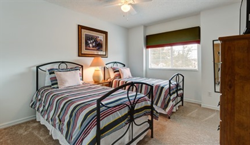 Skc villa Twin bedroom. Secret Key Cove Villa in Emerald Island Resort, Kissimmee, Orlando