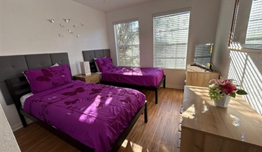 Twin Bedroom. Golf View Villa Highlands Reserve in Highlands Reserve, Davenport, Orlando