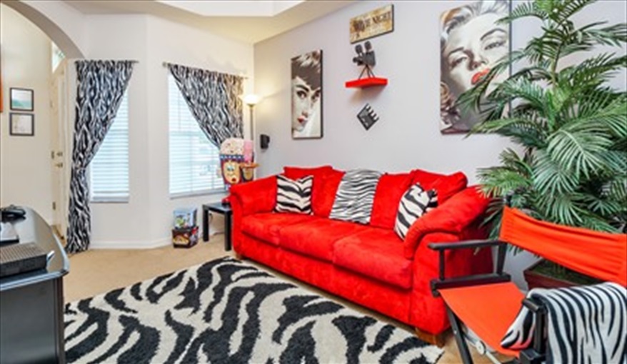 Comfy seating. Los Margarita  - 5 STAR Executive Villa in Calabay Parc at Tower Lake, Haines City, Orlando
