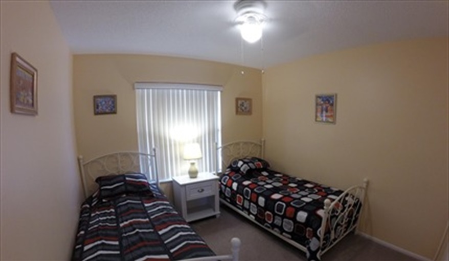 Second bedroom.. Luxury villa, 3 Bedrooms, 2 Baths with stunning pool and games room in Indian Ridge, Kissimmee, Orlando