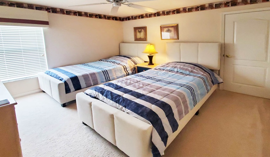 Sport themed twin bedroom. Only You Florida Villa. Highlands Reserve Golf Community former showhome with HUGE master suite and gamesroom in Highlands Reserve, Davenport, Orlando
