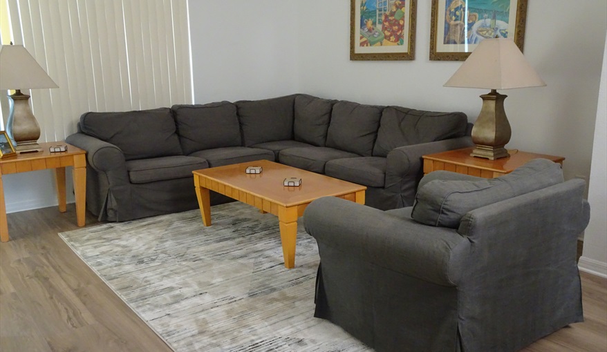 Living Room. Sunrise Orlando Villa near Disney World in Sunrise Lakes, Clermont, Orlando