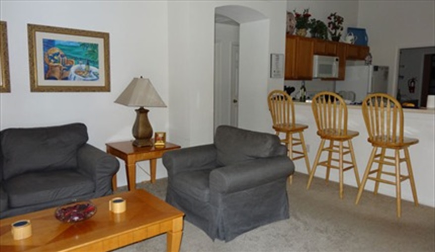 Living Room. Sunrise Orlando Villa near Disney World in Sunrise Lakes, Clermont, Orlando