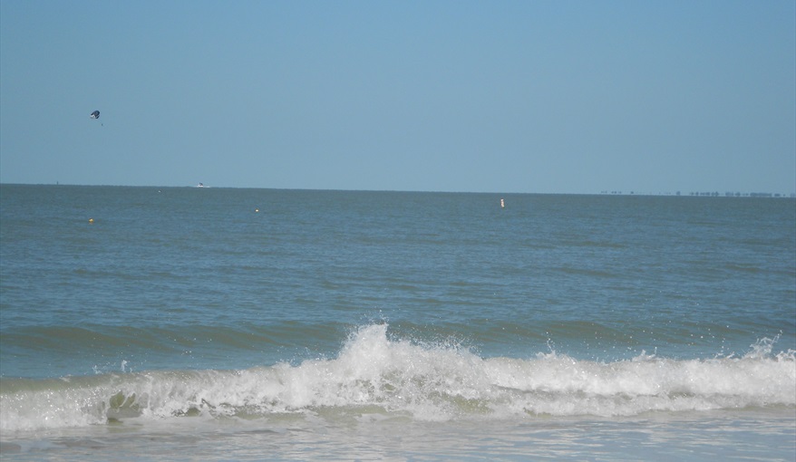 Fort Myers Beach shelves quite lightly and so is ideal for small children & WARM.. Island Villa with 33 Foot Infinity Pool, Dock, Dolphin Visits in Fort Myers Beach, Fort Myers, Gulf Coast