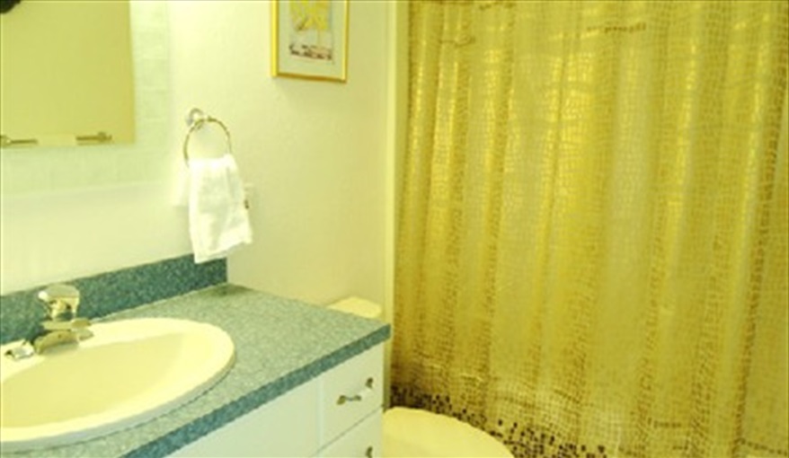 Main Bathroom. Island Villa with 33 Foot Infinity Pool, Dock, Dolphin Visits in Fort Myers Beach, Fort Myers, Gulf Coast